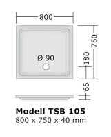Ligbad Polysan Sussi Gegoten Marmer 160x70x49,5 cm Asymmetrisch Rechts Wit - thumbnail