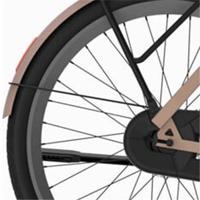 Cortina spatbordstang achter 28 e-nite pink champagne matt - thumbnail