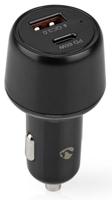 Nedis Autolader | 2.0 / 3.0 / 3.25 A | Outputs: 2 | Poorttype: USB-A / USB-C | 65 W - CCPD65W100BK - thumbnail