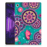 Lenovo Tab M10 Plus Tablethoes Cirkels en Vlinders - thumbnail