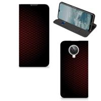 Nokia G10 | G20 | Hoesje met Magneet | Geruit Rood - thumbnail