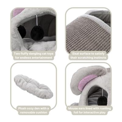 TRIXIE KATTENMAND LUKAS MUIS GRIJS / TAUPE 35X33X65 CM TRIXIE KATTENMAND LUKAS MUIS GRIJS / TAUPE 35X33X65 CM