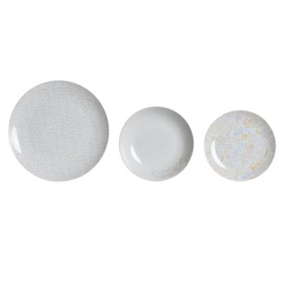 Serviesset DKD Home Decor Blauw Wit Roze Porselein 18 Onderdelen 27 x 27 x 3 cm (2 Stuks) Serviesset DKD Home Decor Blauw Wit Roze Porselein 18 Onderdelen 27 x 27 x 3 cm (2 Stuks)