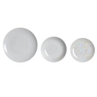 Serviesset DKD Home Decor Blauw Wit Roze Porselein 18 Onderdelen 27 x 27 x 3 cm (2 Stuks) - thumbnail