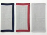 6 stuks Heren zakdoeken - Grey Lord - Katoenen luxe satijnen zakdoeken - thumbnail