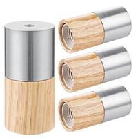 home sweet home combi fitting rond E27 mat satin / hout - thumbnail