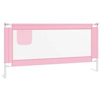 VidaXL Bedhekje peuter 180x25 cm stof roze - thumbnail