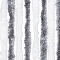 Vliegengordijn 100x200 cm chenille grijs en wit - thumbnail