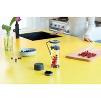 Brabantia Make & Take waterfles met zeef 0,5 liter dark grey - thumbnail