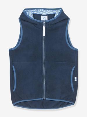 Fleece kindervest POPPELI FINKID, zip-in binnenjas marineblauw