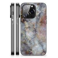 iPhone 14 Pro Marmeren Print Telefoonhoesje Marmer Grijs - thumbnail