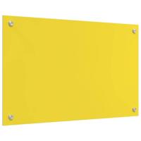 VidaXL Keuken spatscherm geel 80 x 50 cm gehard glas - thumbnail