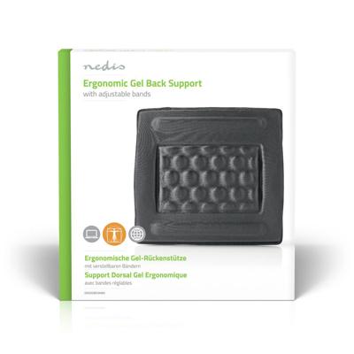 Nedis Ergonomische Rugsteun | Gel | Zwart | 1 stuks - ERGOGBS100BK ERGOGBS100BK