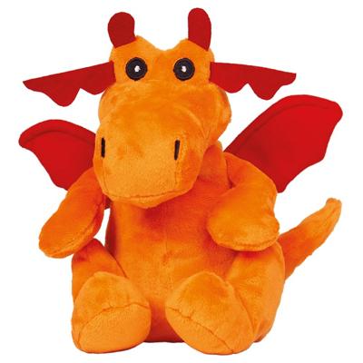 Welliebellies magnetronknuffel draak groot 30 35 cm oranje