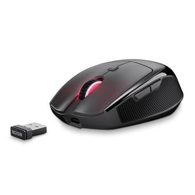 Sharkoon officepal m25w muis (zwart, 400 - 4000 dpi, rgb, 2,4 ghz / usb)