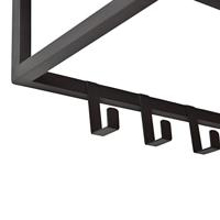 LOFT42 Blacky Kapstok - Zwart - Metaal - 6 haken - thumbnail