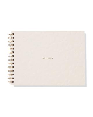 HEMA Schetsboek 26.7x18.7cm bloem (beige)