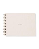 HEMA Schetsboek 26.7x18.7cm bloem (beige) - thumbnail