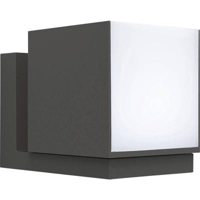 Lutec Vierkante wandlampCuba antraciet design - 5193814118