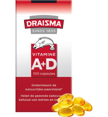 Draisma Vitamine A + D Levertraancapsules Draisma Vitamine A + D Levertraancapsules