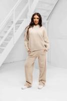 Malelions Oversized Knitted Trainingspak Dames Beige - Maat M - Kleur: Beige | Soccerfanshop - thumbnail