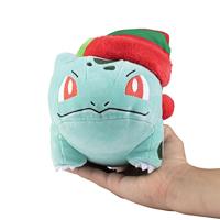 Pokemon Pluche - Bulbasaur with Christmas Hat - thumbnail