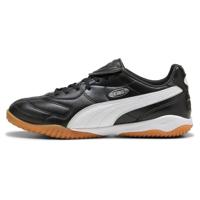 PUMA King Liga Zaalvoetbalschoenen (IN) Zwart Wit Zilver - thumbnail