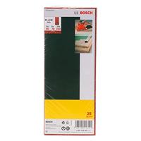 Bosch Accessoires 25-delige schuurbladenset 93 x 230 mm voor vlakschuurmachines, korrel 60,80,120,240 - 2607019501 - thumbnail