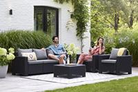 Allibert California Loungebank - 3 personen - Grafiet - thumbnail