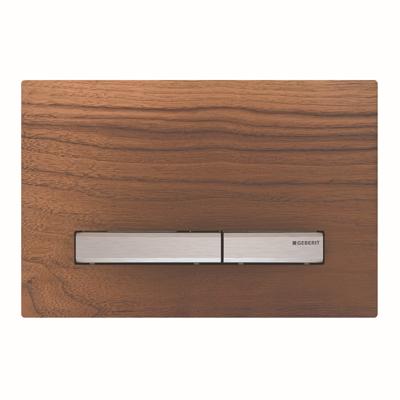 Bedieningsplaat Geberit Sigma 50 voor 2-toets Spoeling Chroom / Amerikaans noten Bedieningsplaat Geberit Sigma 50 voor 2-toets Spoeling Chroom / Amerikaans noten