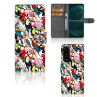 Sony Xperia 5III | Telefoonhoesje | Met pasjeshouder | Birds - thumbnail