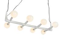 Plafondlamp Home ESPRIT Wit Metaal Kristal 110 x 45 x 23 cm - thumbnail