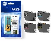 Brother inktcartridge, 500 pagina's, OEM LC-421XLVAL, 4 kleuren - thumbnail