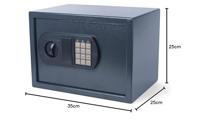 Kluis Pavo elektronisch 350x250x250mm donkergrijs - thumbnail