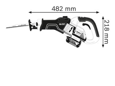 Bosch Professional GSA 18V-32 Accu Reciprozaagmachine 18V Basic Body In koffer - 06016A8109