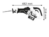 Bosch Blauw GSA 18V-32 | 18V | Li-Ion | accu reciprozaag | body in koffer | koolborstelloos - 06016A8109 - thumbnail
