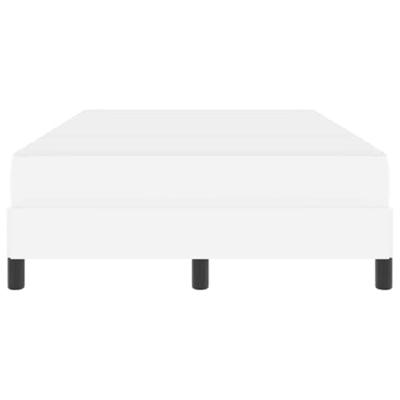 Bed met matras Zuiverwit 120 x 200 cm Kunstleer