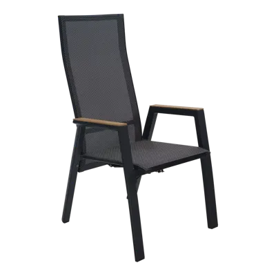 Standenstoel Amir teak negro