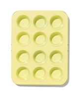 HEMA Mini muffinbakvorm PFAS-vrij (geel) - thumbnail