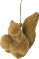 Kersthanger eekhoorn 16 cm licht bruin - thumbnail