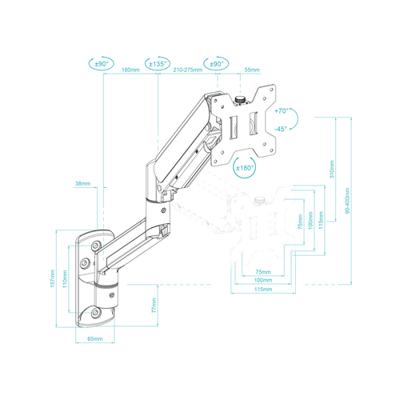Monitor TooQ LP1334TNR-B 34" 13"