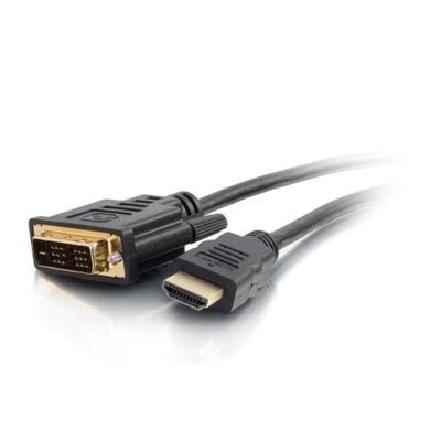 C2G 0.5M HDMI naar DVI-D hoge snelheid Digital Video kabel, DVI naar HDMI Monitor Adapter Kabel, Full 1080p HD Geschikt voor PS4, Raspberry Pi, Roku, Xbox One, blauw Ray, DVD