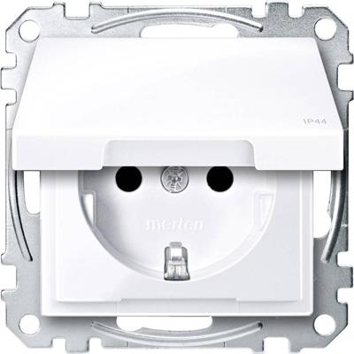 Merten MEG2414-0325 Wandcontactdoos System M Wit 1 stuk(s)
