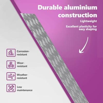 VidaXL Trap tread rechthoekig 2 pcs zilver 100 x 40 cm aluminium VidaXL Trap tread rechthoekig 2 pcs zilver 100 x 40 cm aluminium