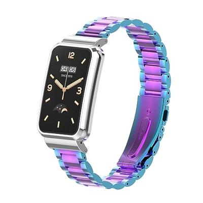 Metalen schakelband met case - Multicolor - Xiaomi Smart band 7 Pro Metalen schakelband met case - Multicolor - Xiaomi Smart band 7 Pro