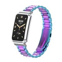 Metalen schakelband met case - Multicolor - Xiaomi Smart band 7 Pro - thumbnail