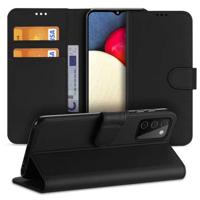 Samsung Galaxy A03s Hoesje Zwart met Pasjeshouder - thumbnail