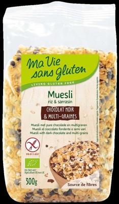 Muesli chocolade en multigranen glutenvrij bio