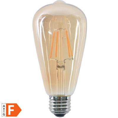 Benson LED Lamp Retro Filament - Warm Wit - St64 - 4W - E27 - Dimbaar