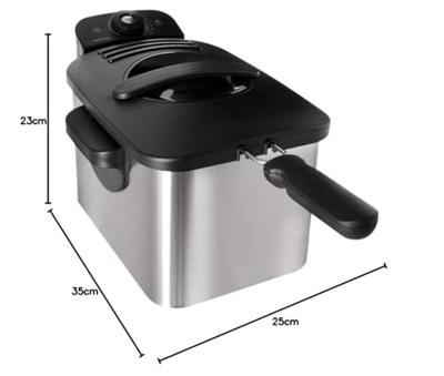 Inventum GF431S Frituurpan Grijs
